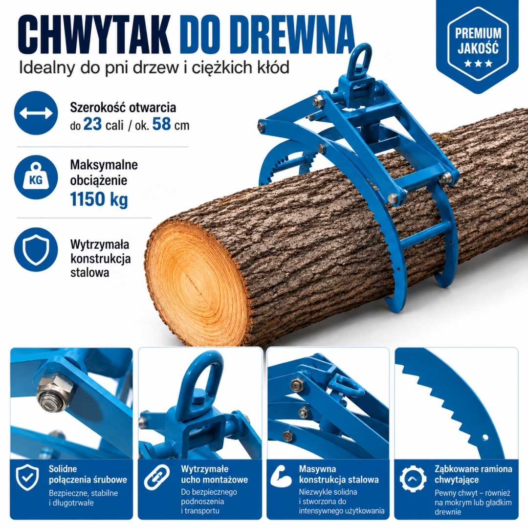 Automatické kleště na zvedání stromů s nosností do 1150 kg M19446